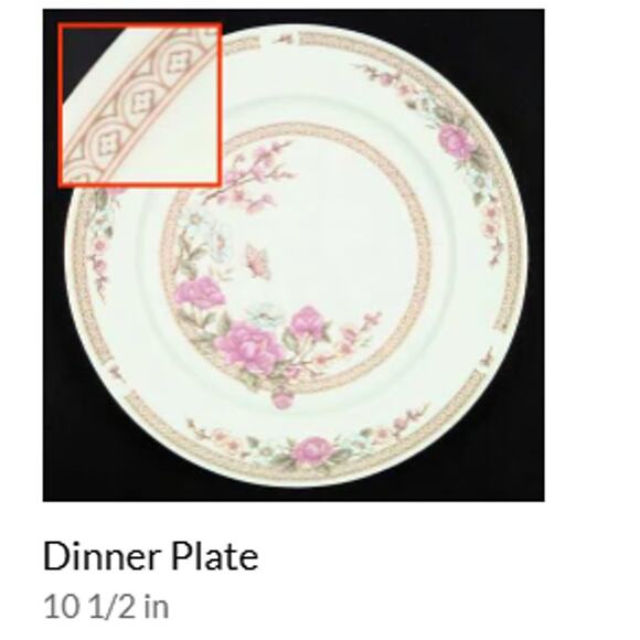 Vintage  Dinner Plate Symphony by Fairfield 1 and Salad Plates-4 - Picture 6 of 6